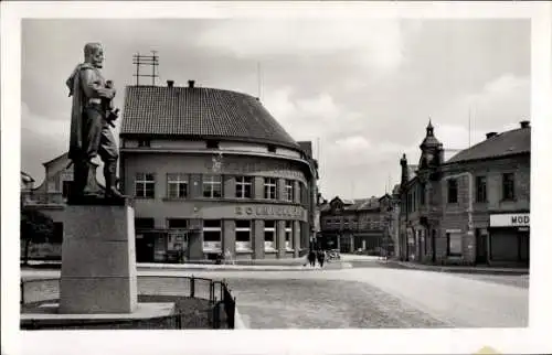 Ak Mnichovo Hradiště Münchengrätz Mittelböhmen, Pomník Václava Budovce z Budova , Denkmal