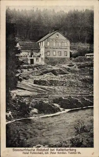 Ak Ruitzhof bei Kalterherberg Monschau Montjoie in der Eifel, Hotel Fichtenhain