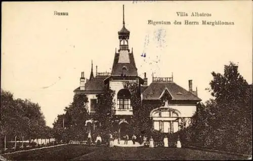 Ak Buzău Busäu Rumänien, Villa Albatros, Eigentum des Herrn Marghiloman