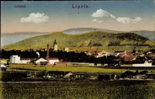 Ak Lipník nad Bečvou Leipnik Region Olmütz, Blick auf den Ort