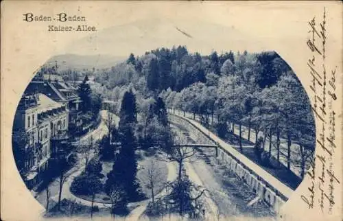 Ak Baden Baden am Schwarzwald, Kaiser-Allee