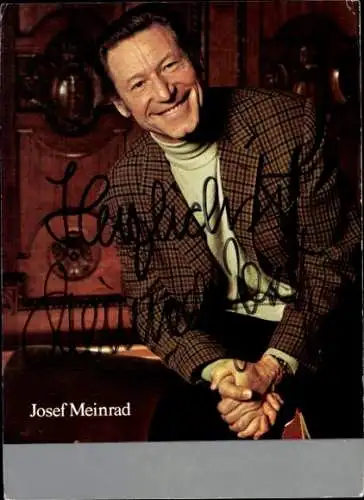 Ak Schauspieler Josef Meinrad, Portrait, Autogramm