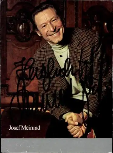 Ak Schauspieler Josef Meinrad, Portrait, Autogramm