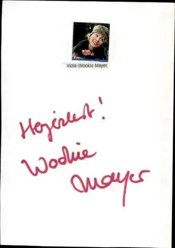 Ak Schauspielerin Viola Wookie Mayerl, Portrait, Autogramm