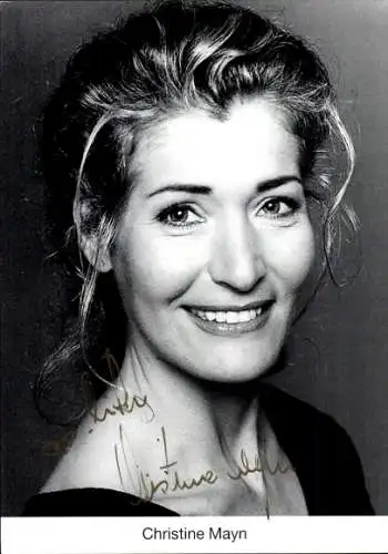 Ak Schauspielerin Christine Mayn, Portrait, Autogramm