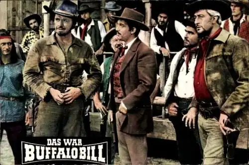 Ak Schauspieler Gordon Scott u. Jan Hendriks, Filmszene Das war Buffalo Bill, Bild Nr. 27