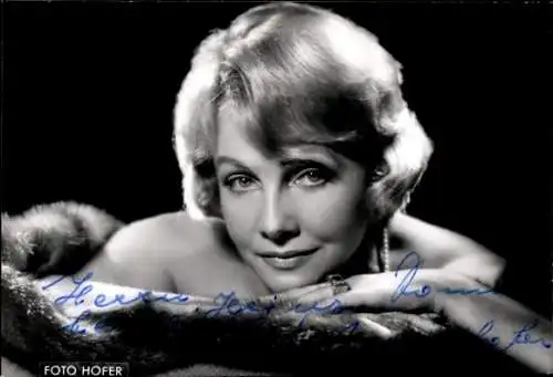 Ak Schauspielerin Elfie Mayerhofer, Portrait, Autogramm