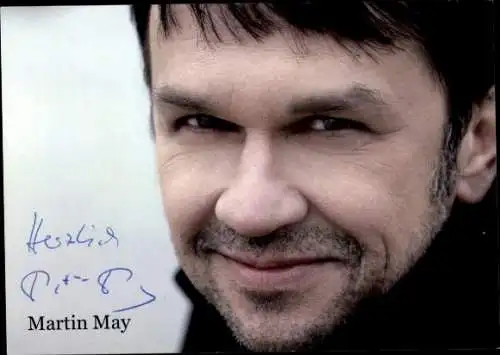 Ak Schauspieler Martin May, Portrait, Autogramm