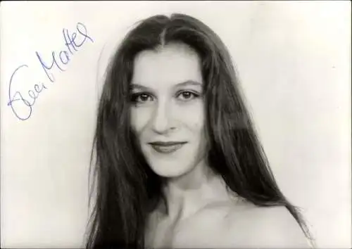 Ak Schauspielerin Eva Mattes, Portrait, Autogramm