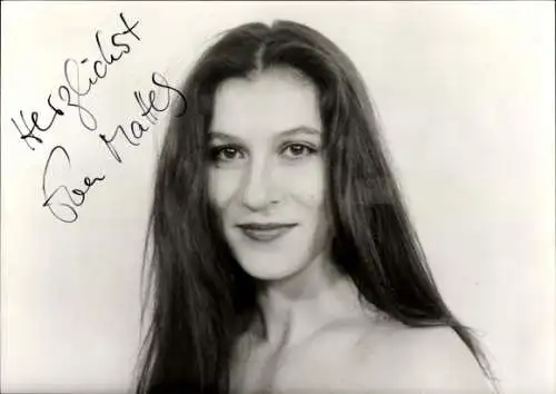 Ak Schauspielerin Eva Mattes, Portrait, Autogramm