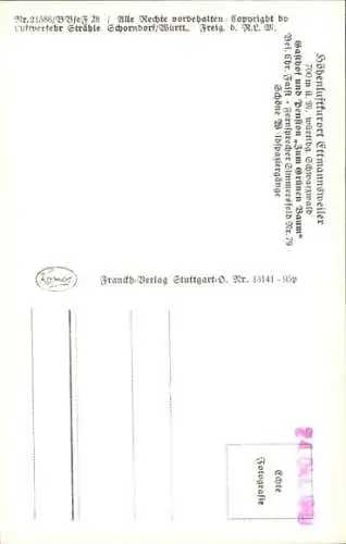Ak Ettmannsweiler Simmersfeld im Schwarzwald, Fliegeraufnahme, Grüner Baum