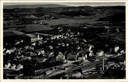 Ak Meckenbeuren in Oberschwaben Württemberg, Fliegeraufnahme