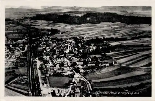 Ak Zapfendorf in Oberfranken, Fliegeraufnahme