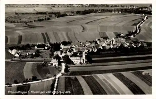 Ak Kleinerdlingen Nördlingen in Schwaben, Fliegeraufnahme