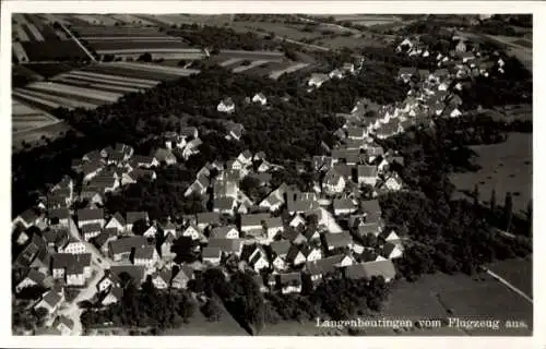 Ak Langenbeutingen Langenbrettach in Würtemberg, Fliegeraufnahme