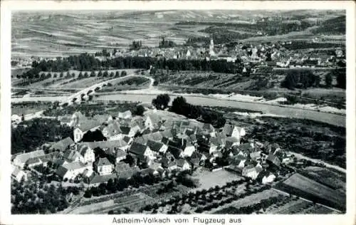 Ak Astheim Volkach in Unterfranken, Fliegeraufnahme