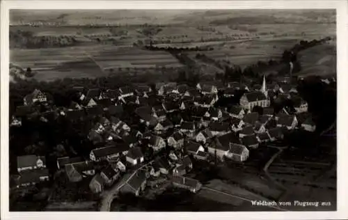 Ak Waldbach Bretzfeld in Württemberg, Fliegeraufnahme