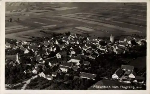 Ak Pflaumloch Riesbürg in Württemberg, Fliegeraufnahme