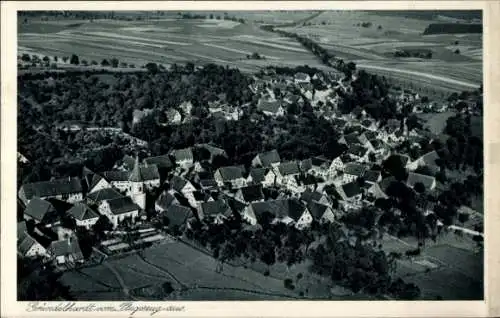 Ak Gründelhardt Frankenhardt in Württemberg, Fliegeraufnahme