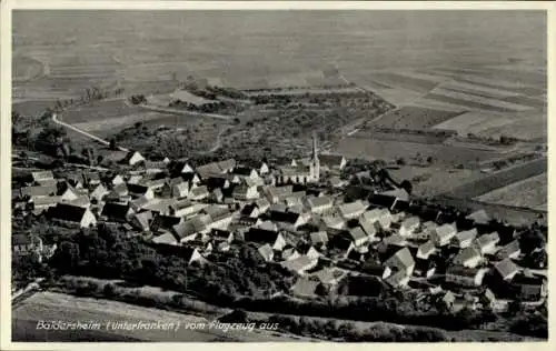 Ak Baldersheim Aub in Unterfranken, Fliegeraufnahme