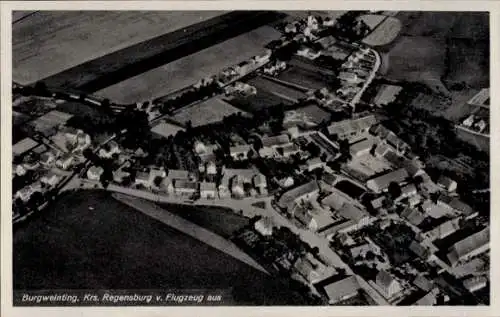 Ak Burgweinting Regensburg an der Donau Oberpfalz, Fliegeraufnahme