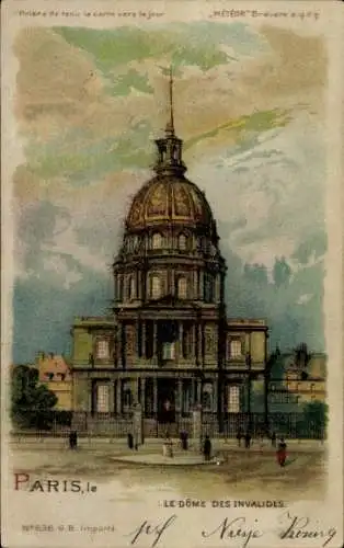 Halt gegen das Licht Litho Paris VII, Dome des Invalides