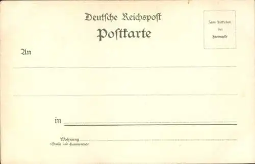 Litho Kirche, 3 Engel mit Harfe