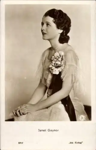 Ak Schauspielerin Janet Gaynor, Portrait