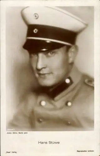 Ak Schauspieler Hans Stüwe, Portrait in Uniform, Ross Verlag 4658 1