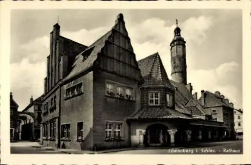 Ak Lwówek Śląski Löwenberg Schlesien, Rathaus