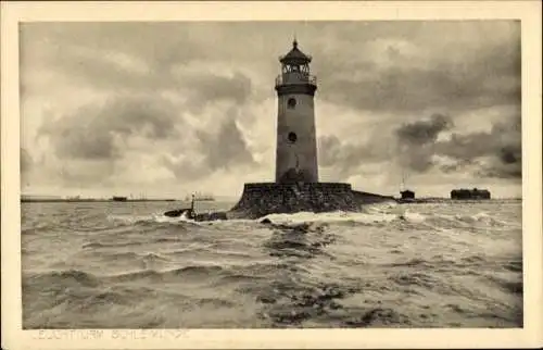 Ak Kappeln an der Schlei, Lotseninsel Schleimünde, Leuchtturm