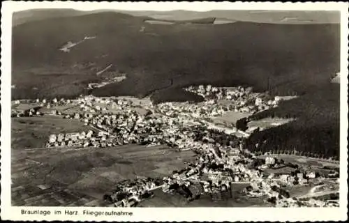 Ak Braunlage im Oberharz, Fliegeraufnahme