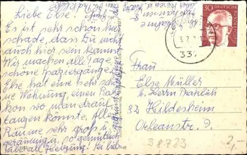 Ak Ildehausen Seesen am Harz, Kirche, Feinkostladen, Ehrenmal, Schule, Autobahn