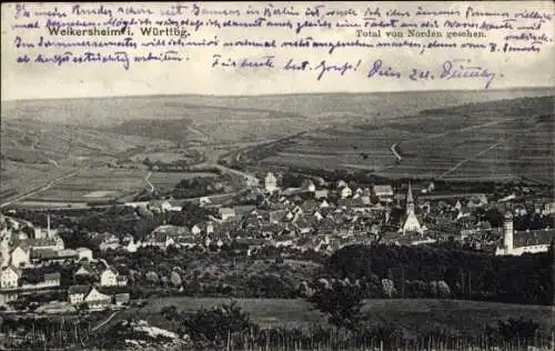 Ak Weikersheim in Tauberfranken Württemberg, Panorama