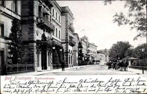 Ak Bad Kissingen Unterfranken Bayern, Kurhausstraße