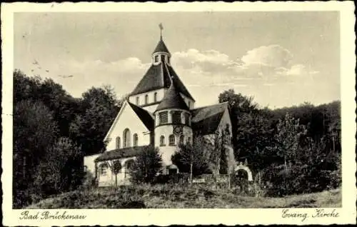 Ak Bad Brückenau im Sinntal Unterfranken, Evangelische Kirche