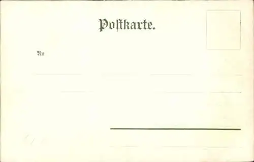 Litho Schwarzwald Postkarten Nr. 5, Schwarzwälderin, Briefkasten