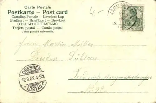 Litho Treueschwur, Kaiser Wilhelm II. Büste