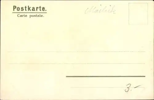 Künstler Litho Mailick, Wanderer, So leb' denn wohl