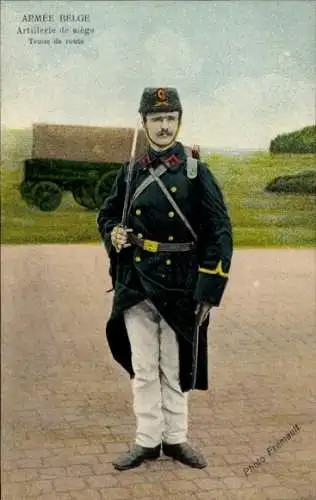 Ak Armee Belge, Artillerie de siege, tenue de reste