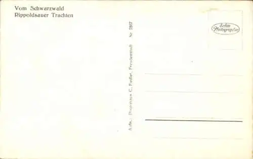 Ak Schwarzwald, Rippoldsauer Trachten