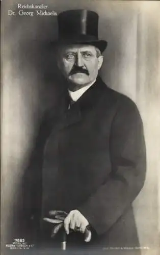 Ak Reichskanzler Dr. Georg Michaelis, Portrait