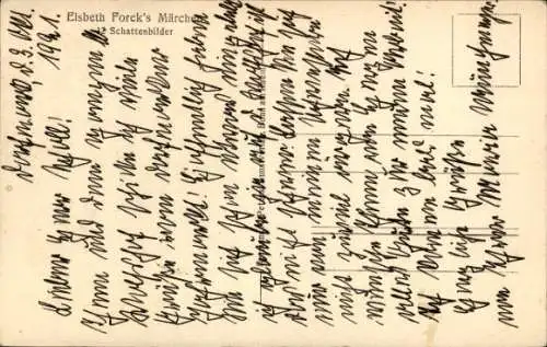 Scherenschnitt Ak Forck, Elsbeth, Die sieben Schwaben, 8. Reihe, Märchenbilder