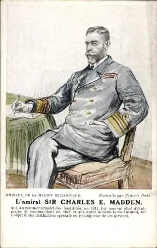 Künstler Ak Dodd F., L' Amiral Sir Charles E. Madden