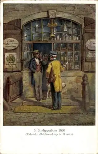 Künstler Ak Müller, Gustav, Stadtpostbote 1830