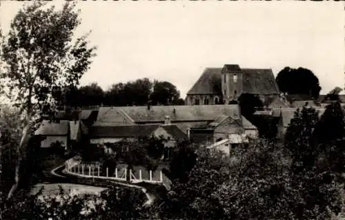 Ak Gas Eure-et-Loir, Teilansicht, Kirche