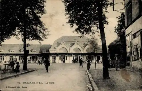 Ak Dreux Eure et Loir, Bahnhof