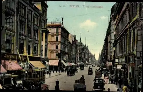 Ak Berlin, Friedrichstraße, Geschäfte, Aschinger