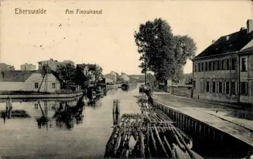 Ak Eberswalde in der Mark, Am Finowkanal