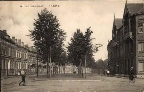 Ak Breda Nordbrabant Niederlande, Wilhelminastraat